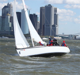 Colage 26 Sailboat Reefed Boat