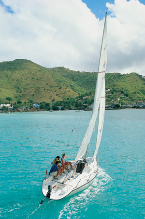 Colage 26 Sailboat Aerial