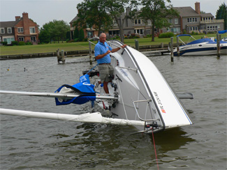 Colage 26 Sailboat Swamping Test